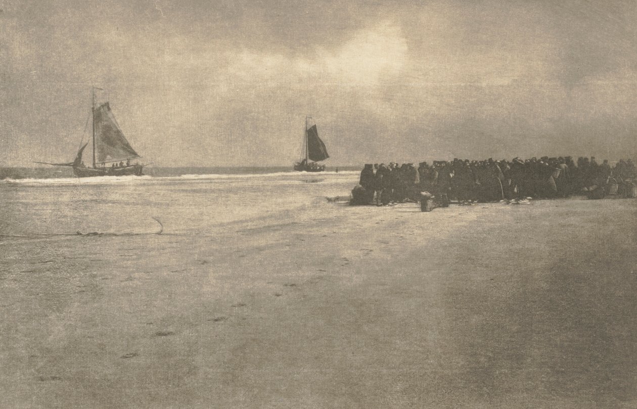 Práce s kamerou: Na holandském pobřeží, 1904. od James Craig Annan