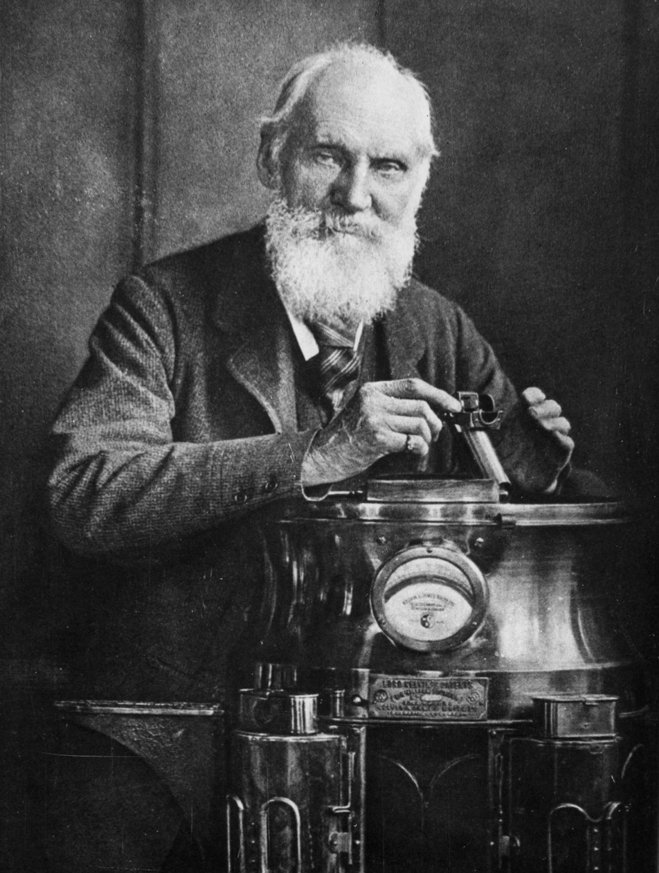 Lord Kelvin, skotský matematik a fyzik, se svým kompasem, 1902 od James Craig Annan