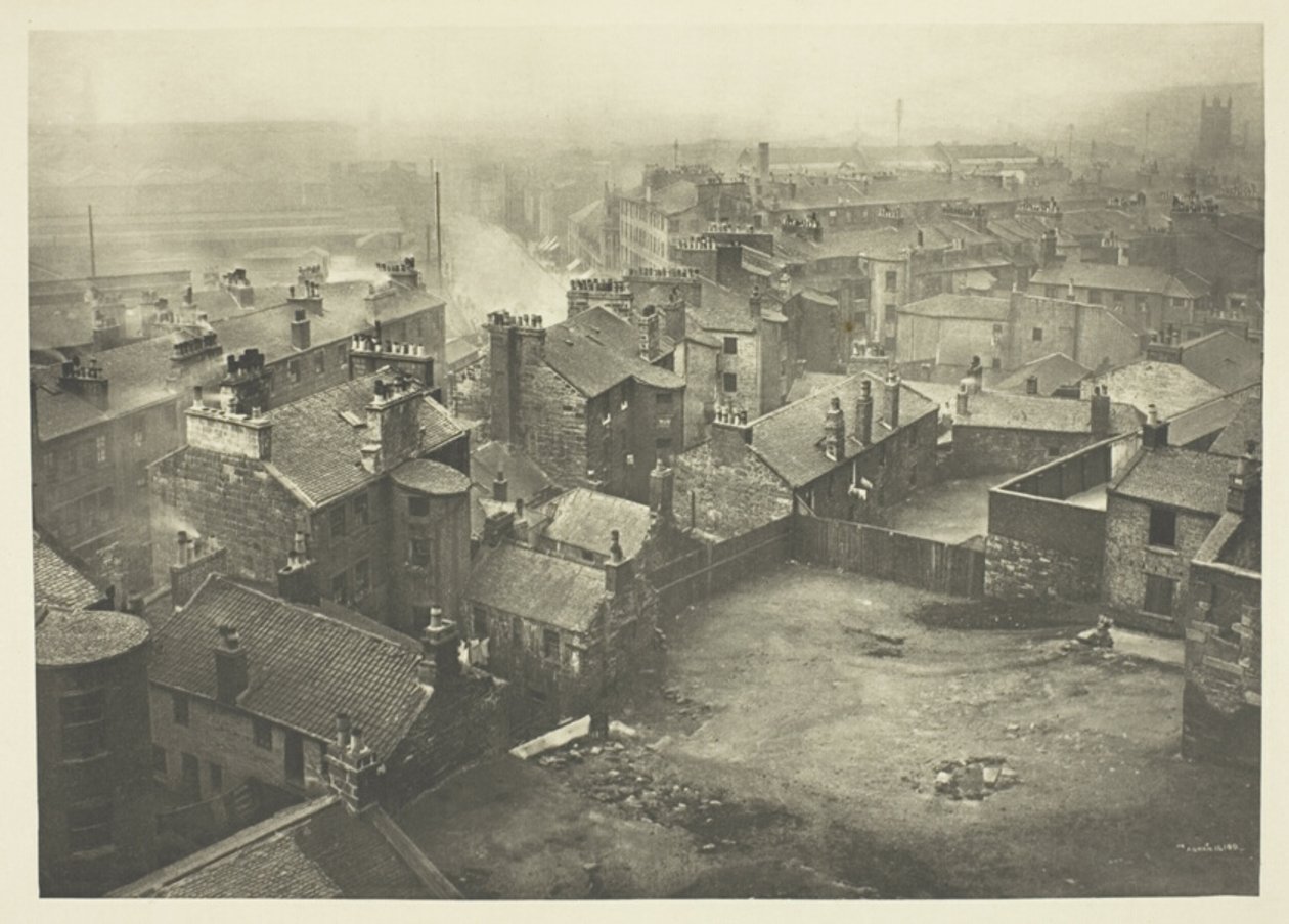 Staré domy Roh George Street a High Street od James Craig Annan