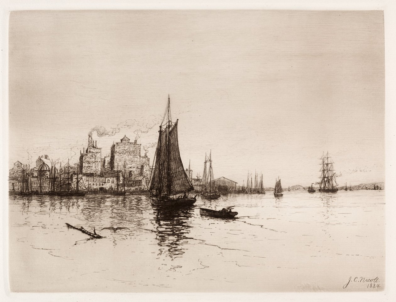 Přístavní scéna, 1884. od James Craig Nicoll