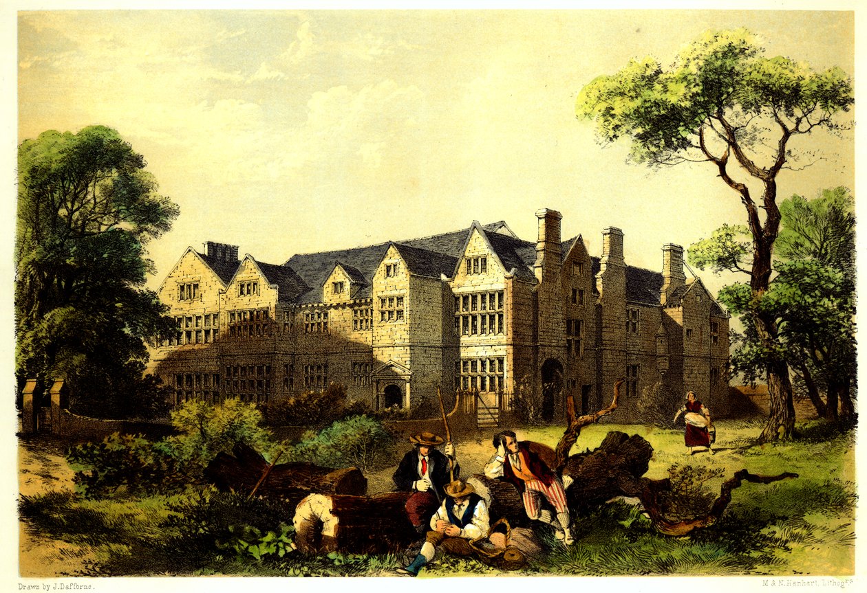 Sawston Hall, Cambridgeshire, 1848 od James Dafforne