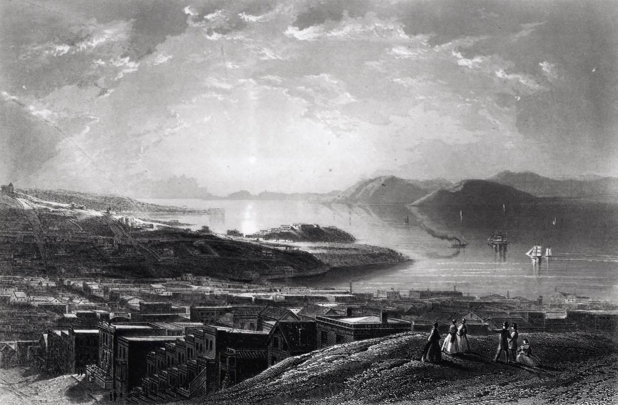 Golden Gate, z Telegraph Hill, z 