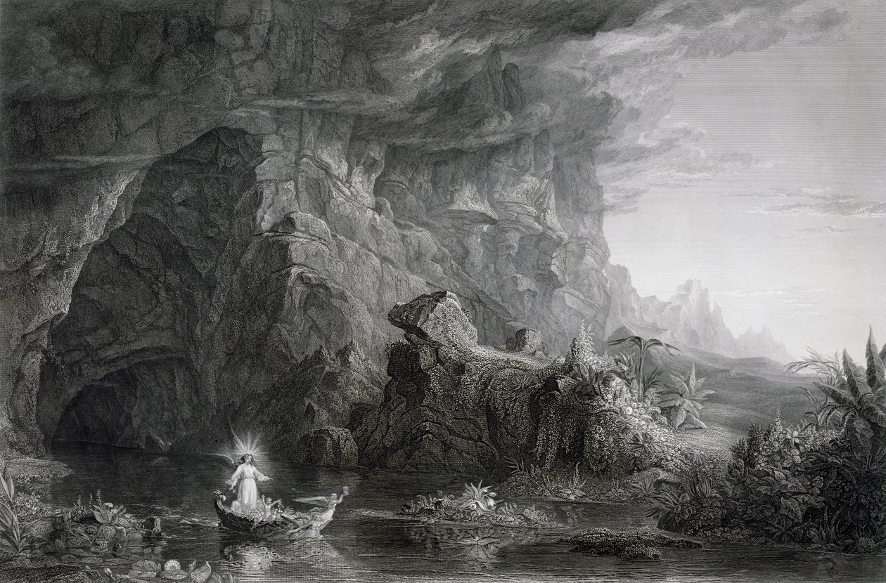 Cesta života: dětství, c. 1855 od James David Smillie