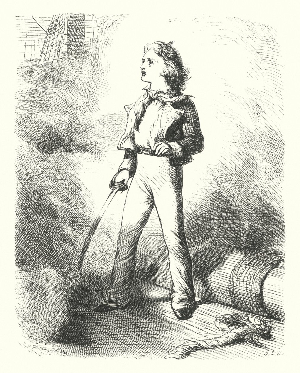 Casabianca (rytina) od James Dawson Watson