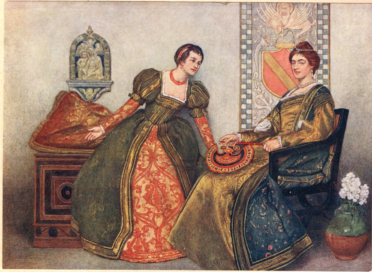 Portia a Nerissa, ilustrace z 