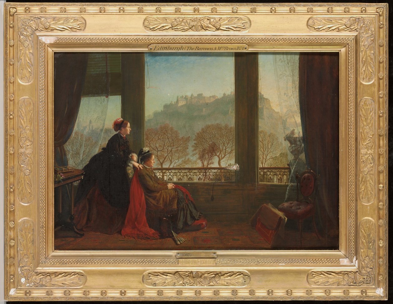 Portrét baronky Burdett Couttsové a její společnice paní Brownové, Edinburgh, 1874, od James Drummond