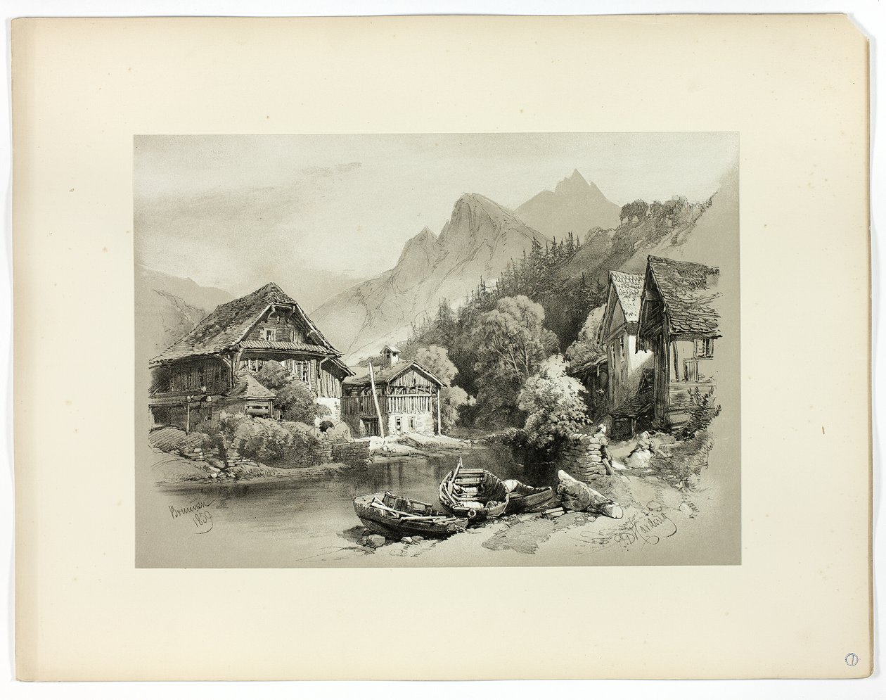 Brunnen, z Malebných výběrů od James Duffield Harding