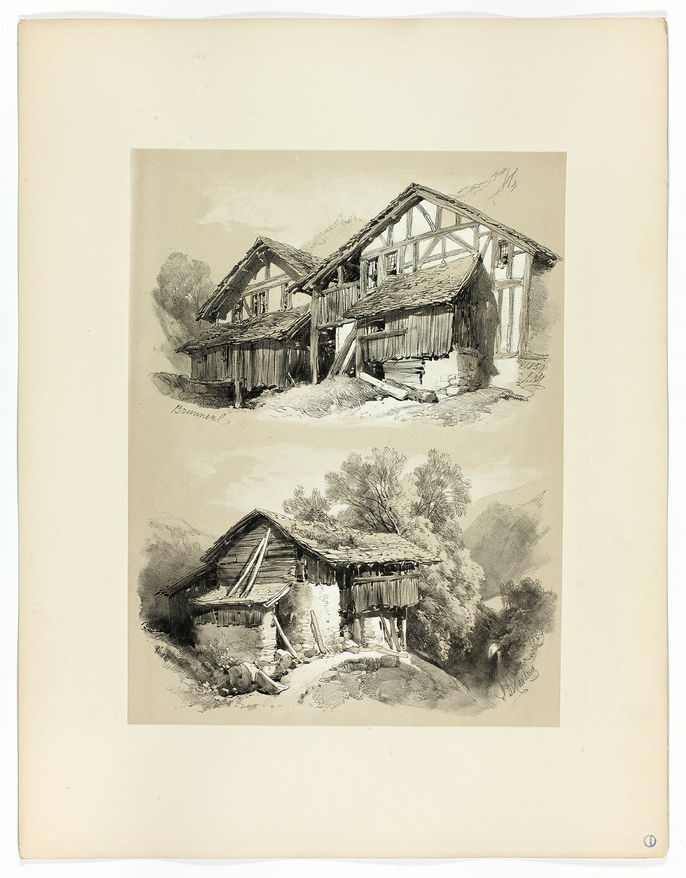 Brunnen, z Malebných výběrů od James Duffield Harding