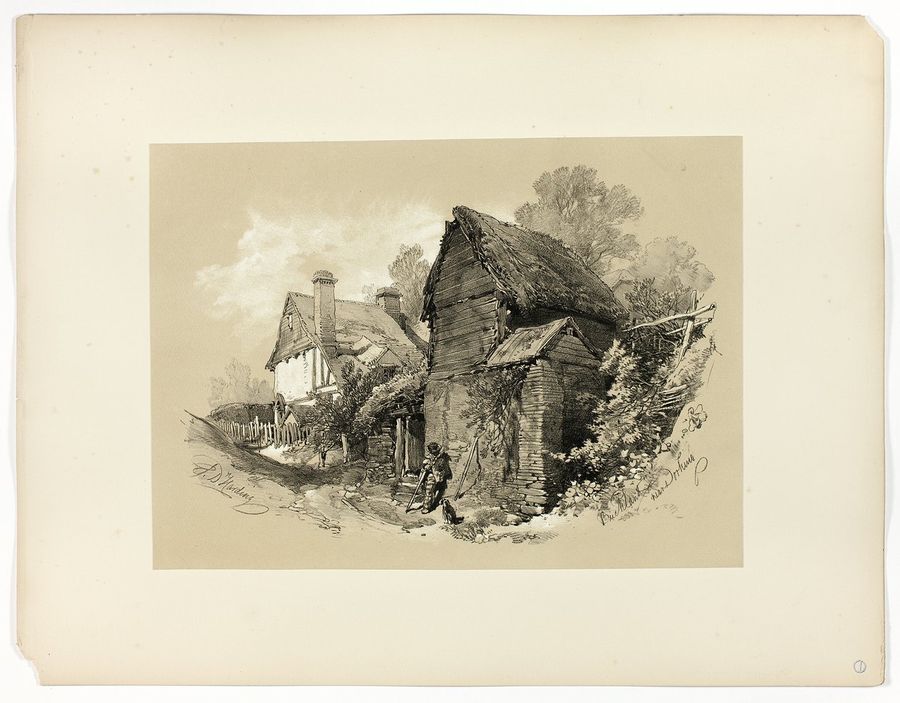 Buckland, Nedaleko Dorkingu, z Malebných výběrů od James Duffield Harding