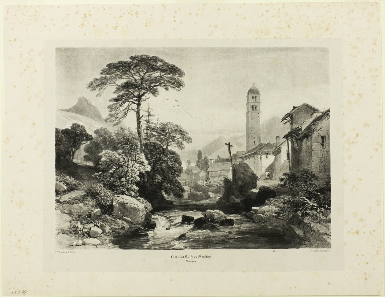 Le Casset; Vallee du Monetier od James Duffield Harding