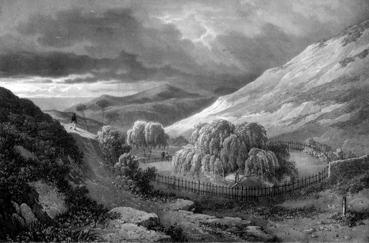 Hrob Napoleona Bonapartese, ostrov Svatá Helena, 1824. od James Duffield Harding