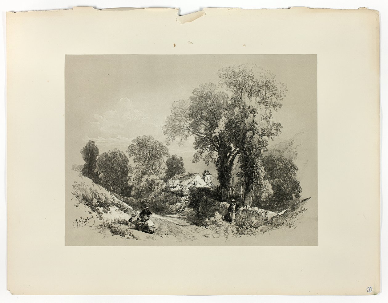 Poblíž Betws y Coed, IN. Wales, z Malebných výběrů od James Duffield Harding
