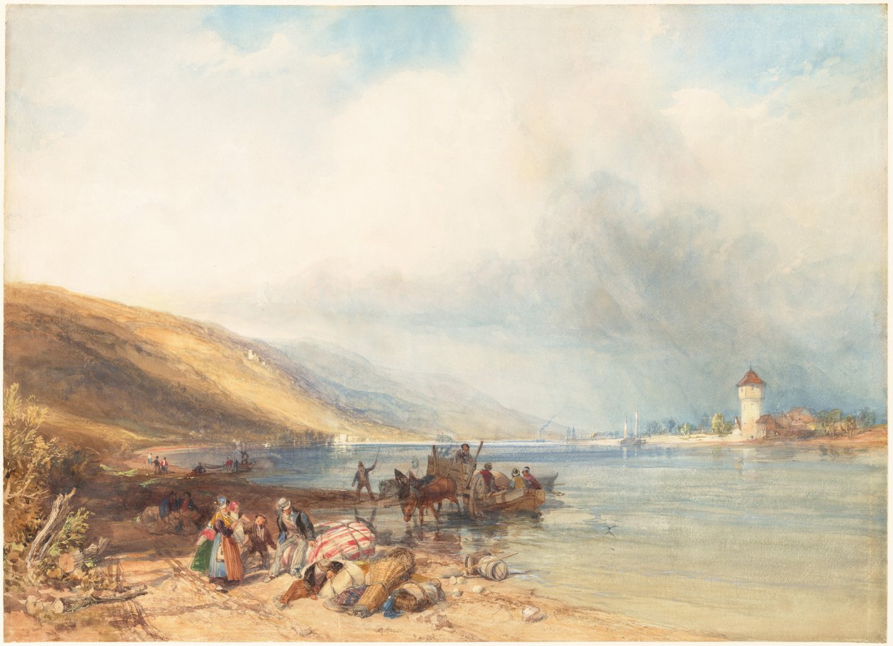 Oberlahnstein na Rýnu od James Duffield Harding