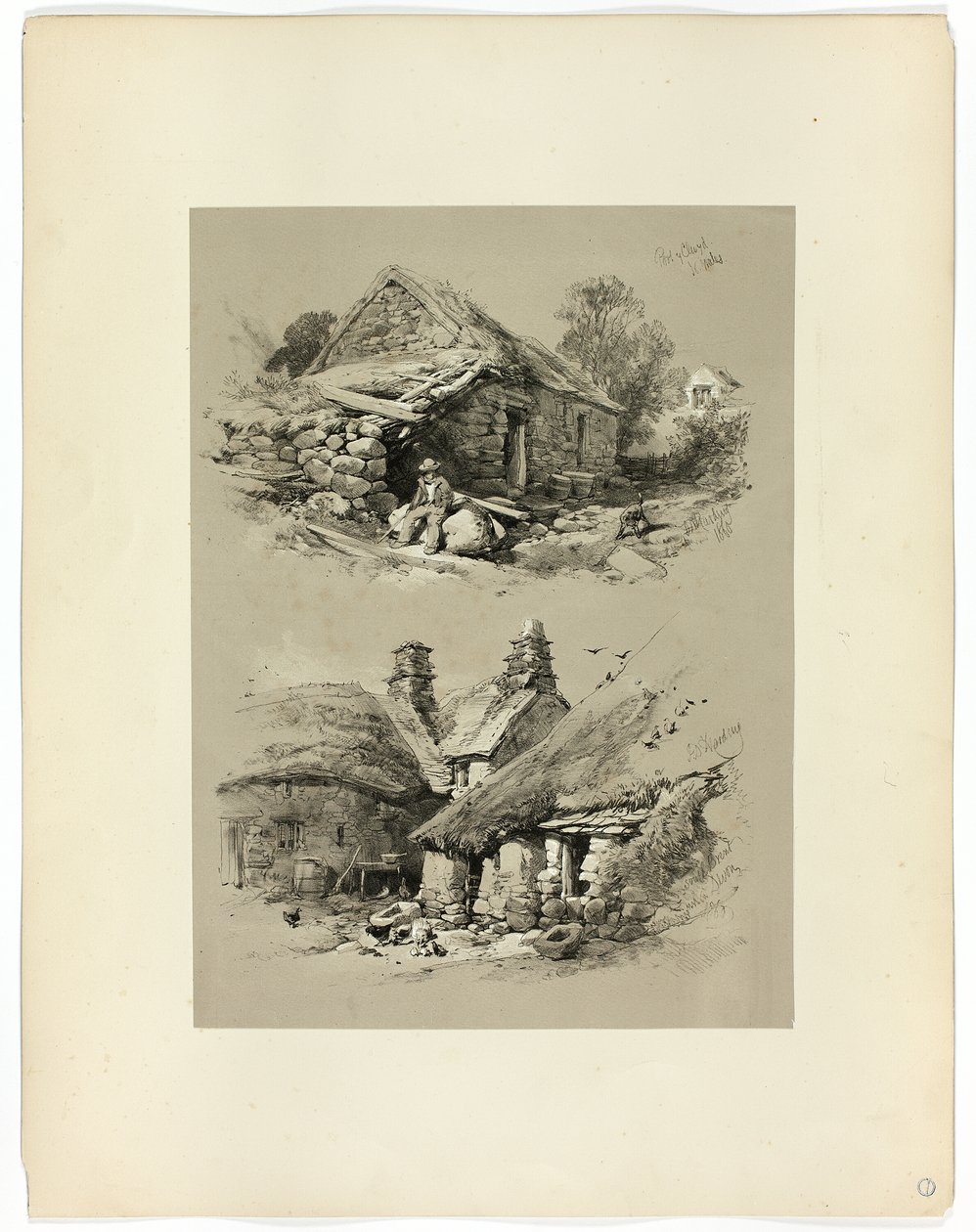 Port of Clwyd a South Brent, Devon, z malebných výběrů od James Duffield Harding