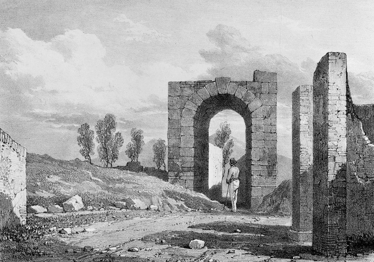 Brána Nola, 1828 od James Duffield Harding