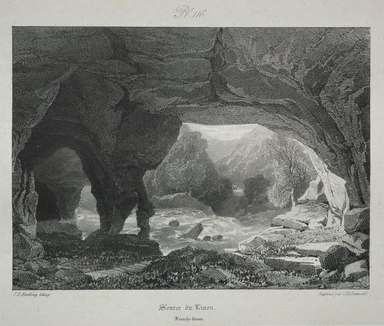 Cesty pittoresques et romantiques dans lancienne Francie. Franche-Comté..., 1825. od James Duffield Harding
