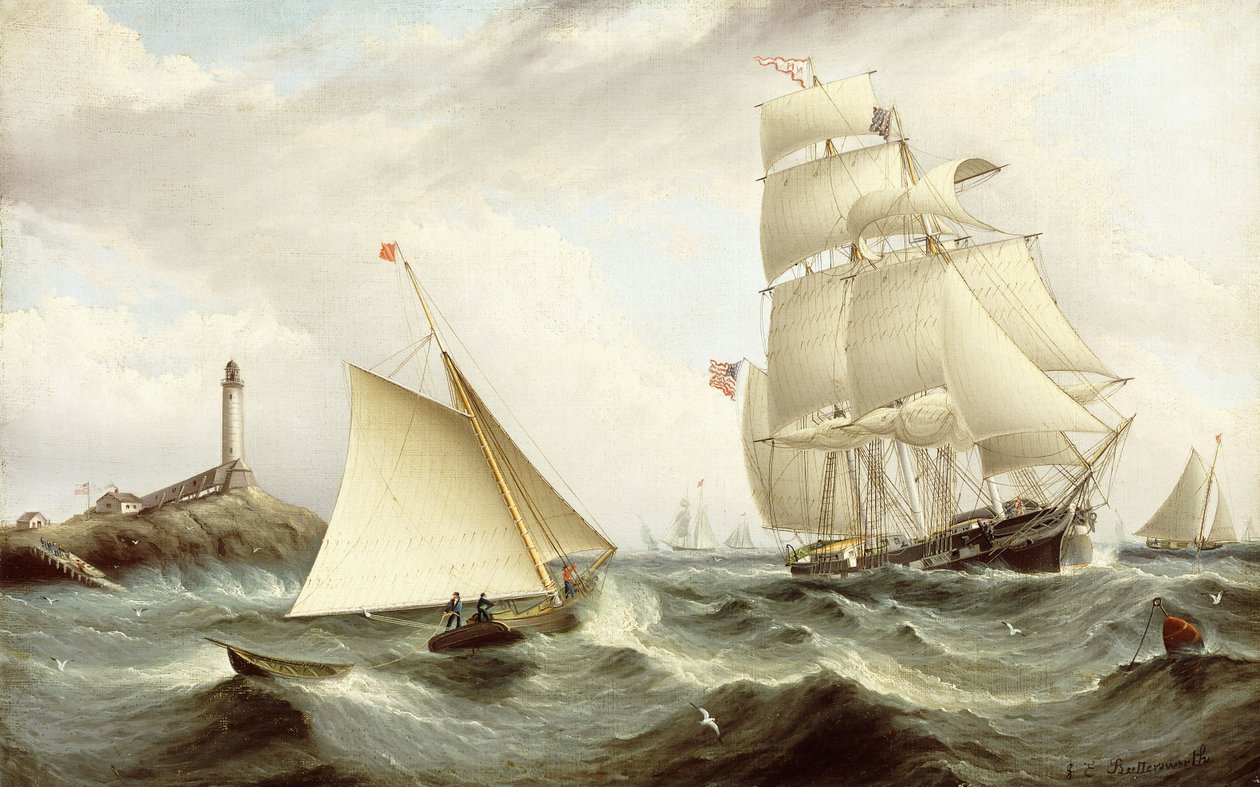 Vyzvednutí lodi Pilot-Isle of Shoals, New Hampshire, od James E. Buttersworth