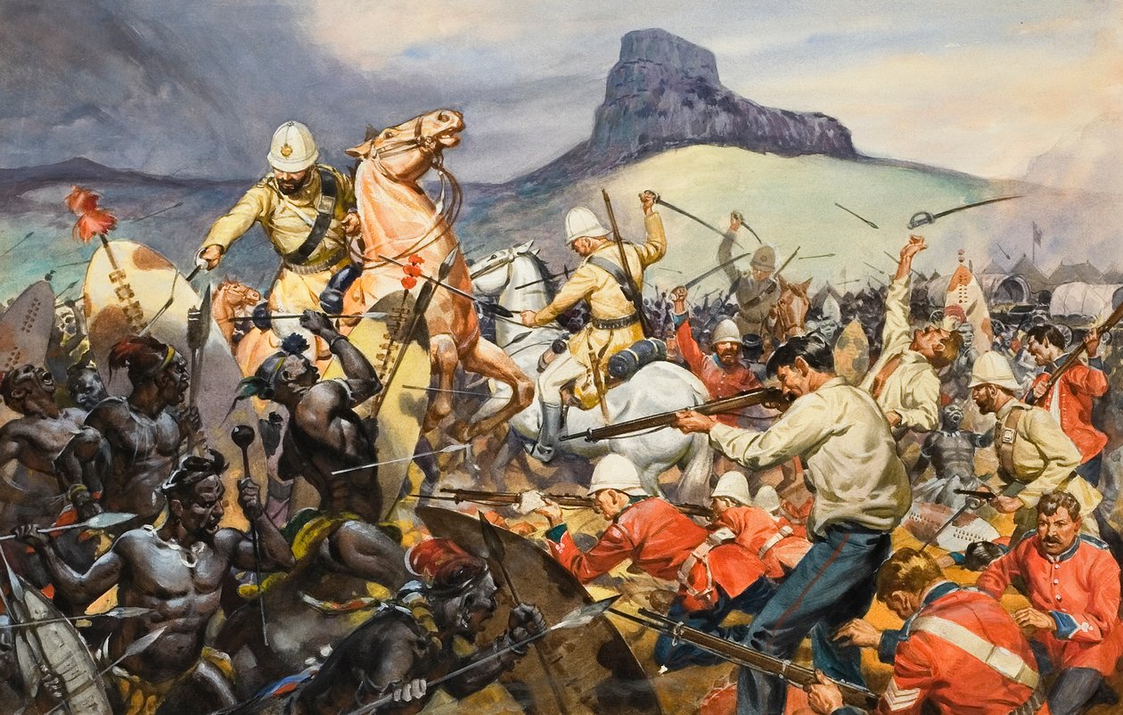 Búrové a domorodci (kvaš na papíře) od James Edwin McConnell