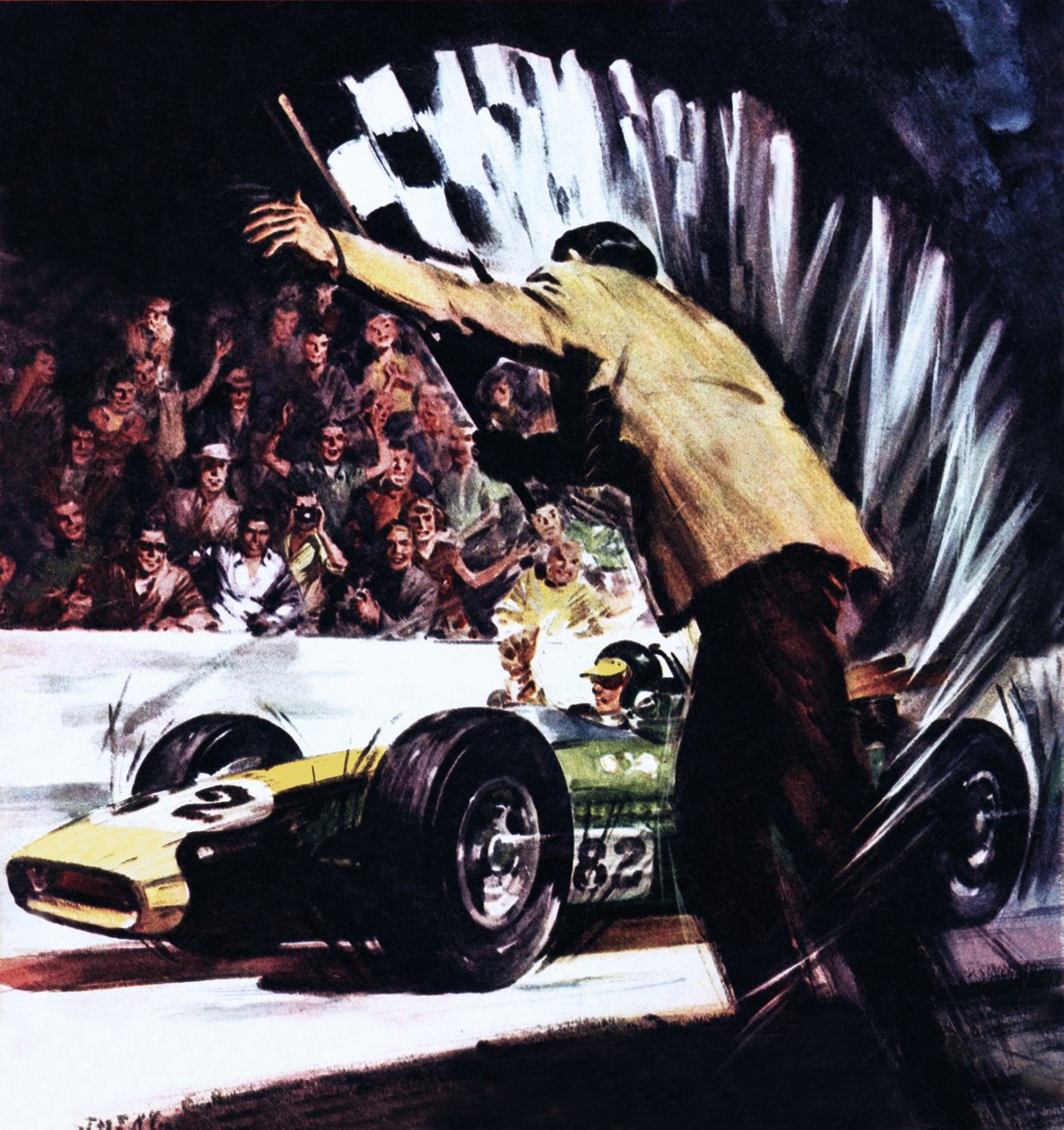 Jim Clark vyhrál velký americký závod od James Edwin McConnell