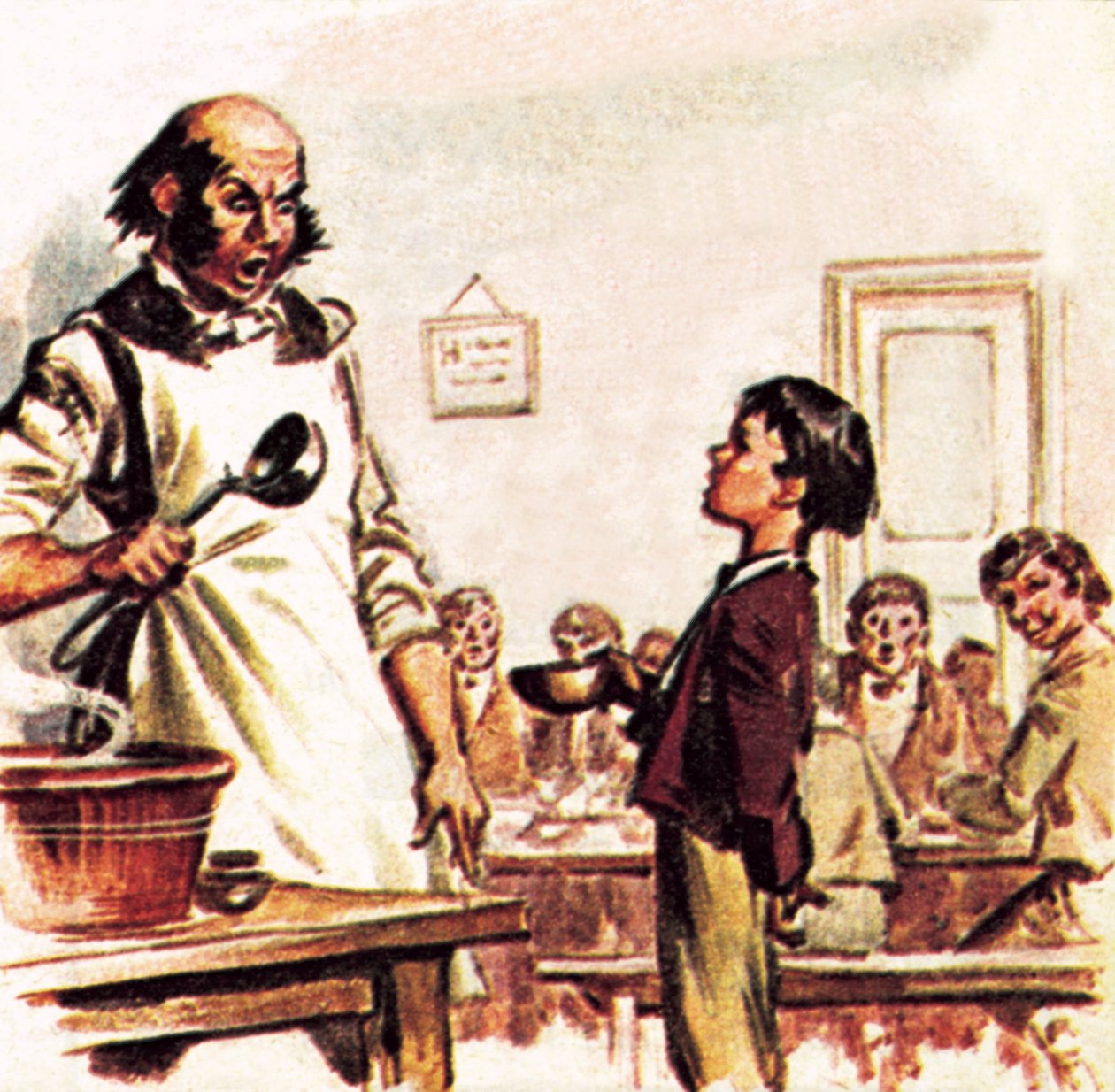 Oliver Twist žádá o další od James Edwin McConnell