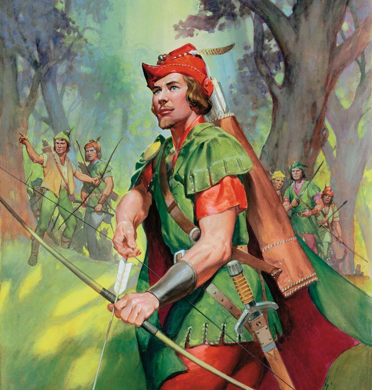 Robin Hood (kvaš na papíře) od James Edwin McConnell