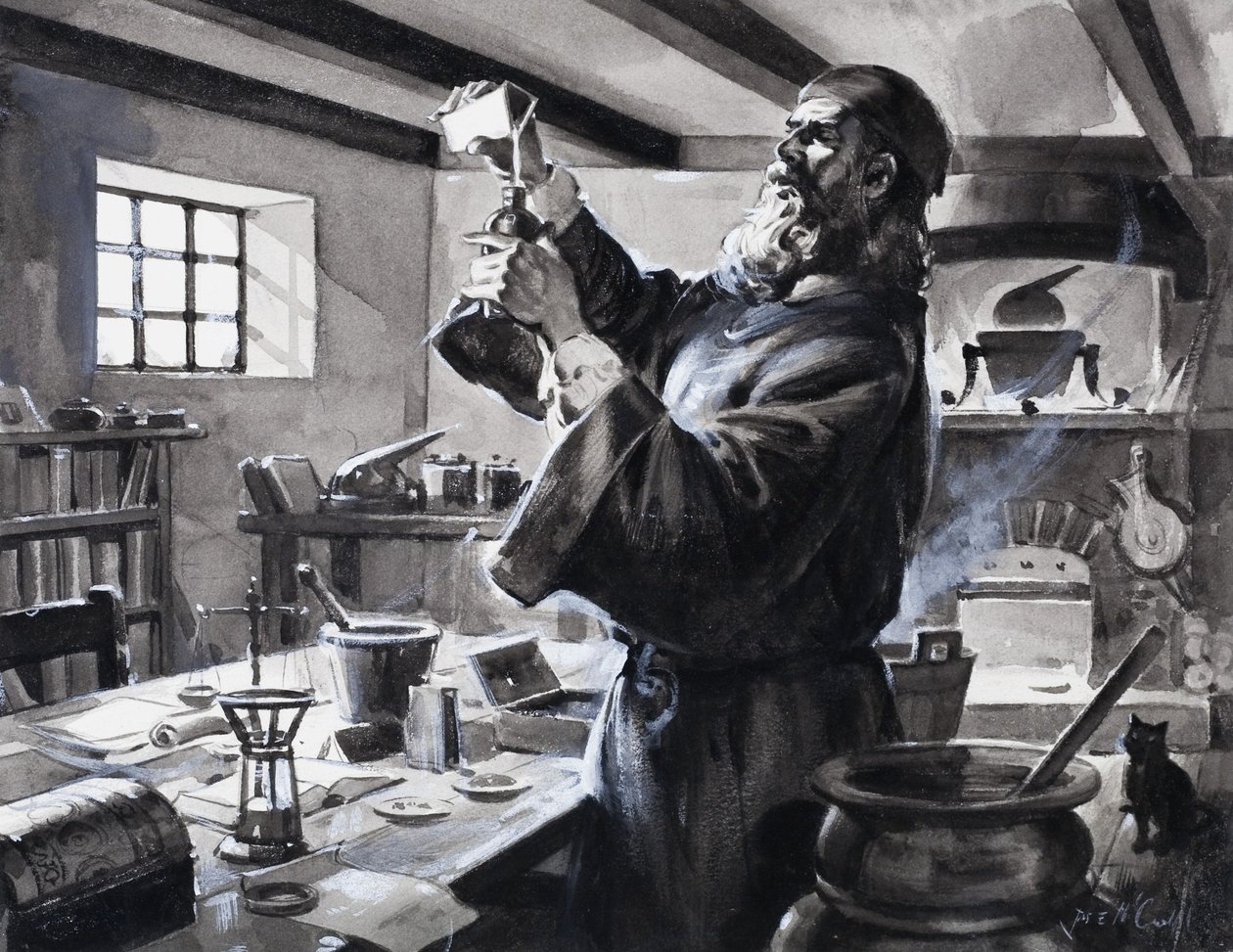 Roger Bacon, vynálezce střelného prachu od James Edwin McConnell