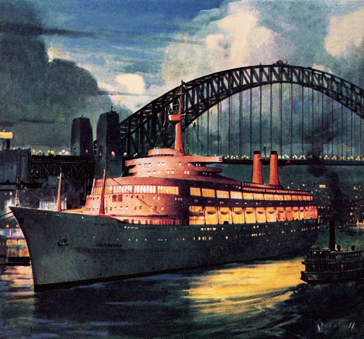 SS Canberra od James Edwin McConnell