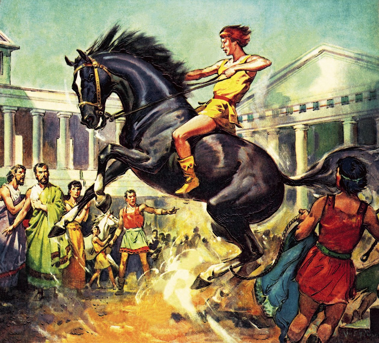 Zkrocení Bucefala od James Edwin McConnell