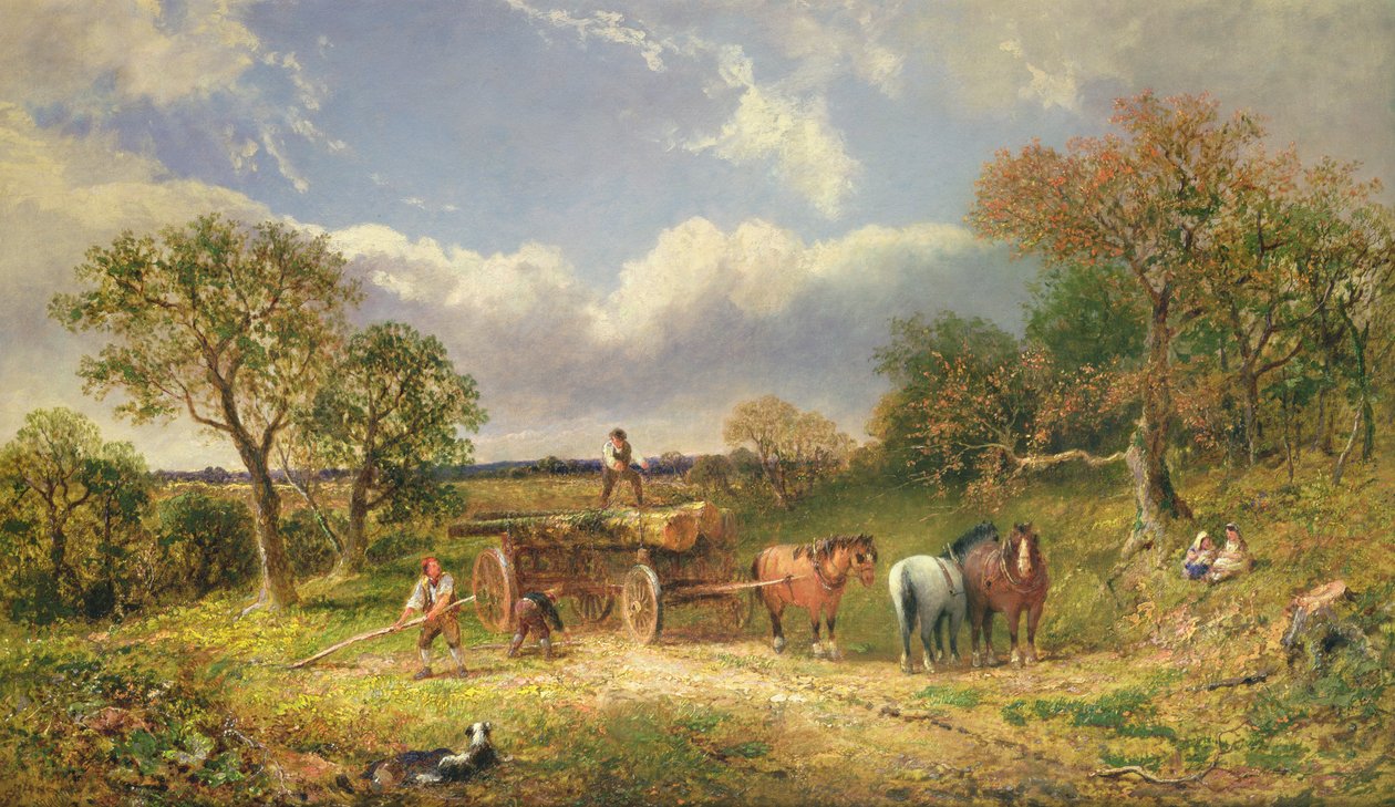 Vozík v krajině od James Edwin Meadows