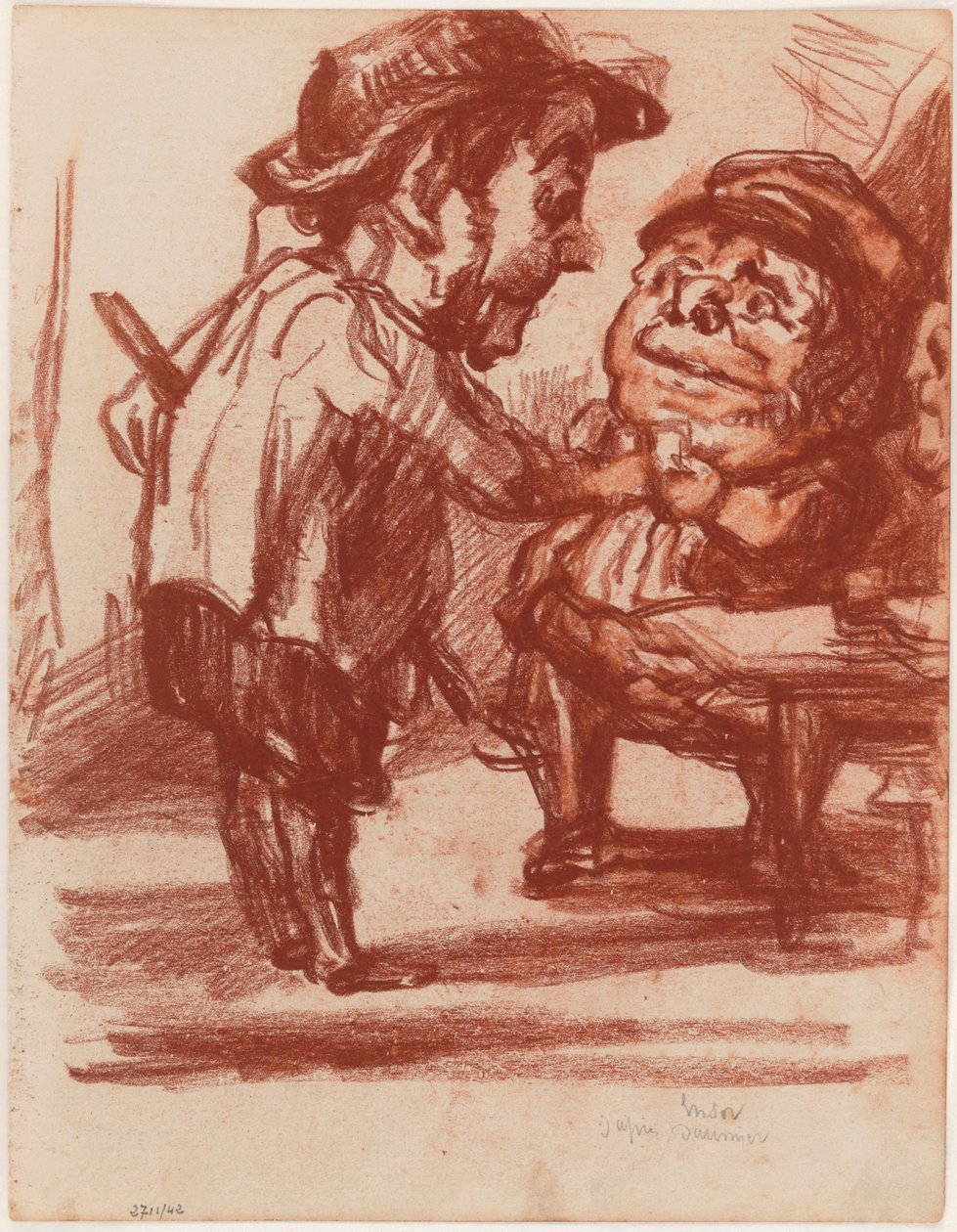 Nach Daumier: Die fröhlichen Jäger od James Ensor