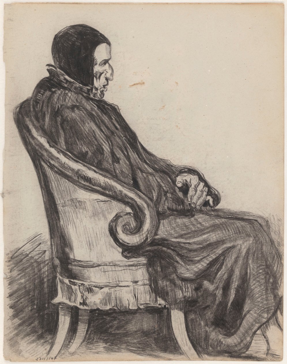 Podle Honoré Daumiera: francouzský politik François Barbé Marbois od James Ensor