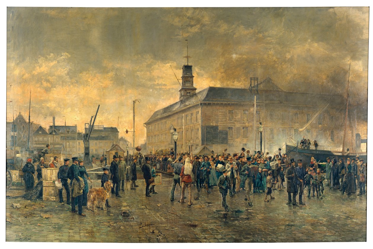 Belgičtí emigranti (olej na plátně) od James Ensor
