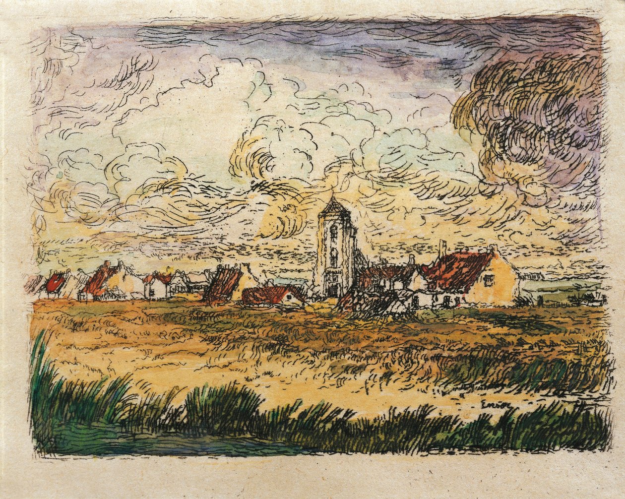 Belgie, Malý výhled na Mariakerke od James Ensor