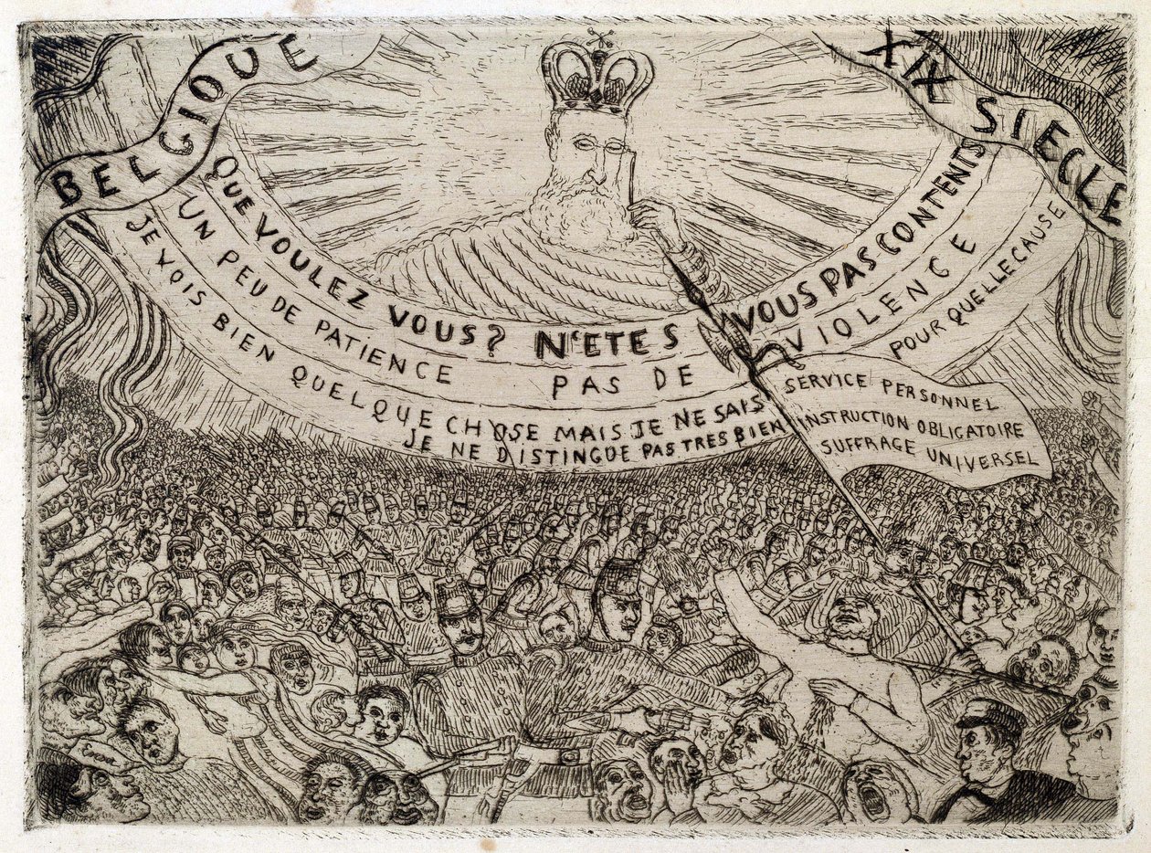 Belgie v 19. století od James Ensor