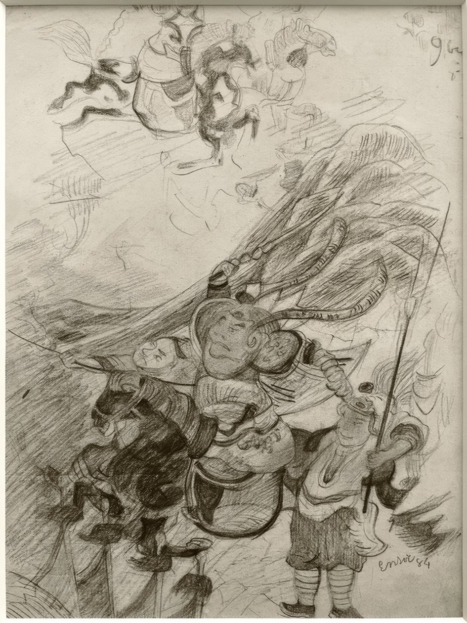 Chinoiserie (čínští válečníci) od James Sidney Ensor