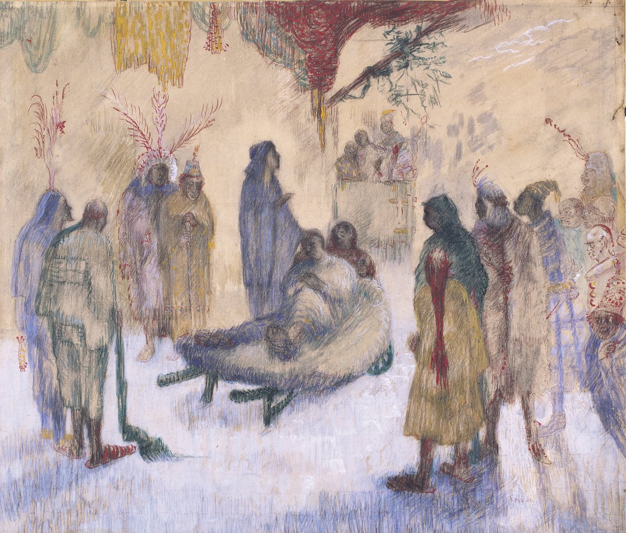Kristus s Kulhavým od James Ensor
