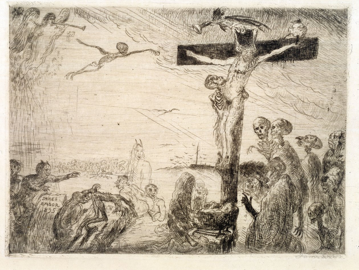 Kristus mučený ďábly od James Ensor