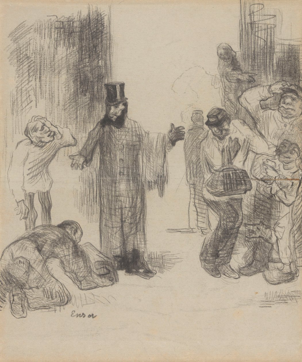 Nosiči balíků od James Ensor