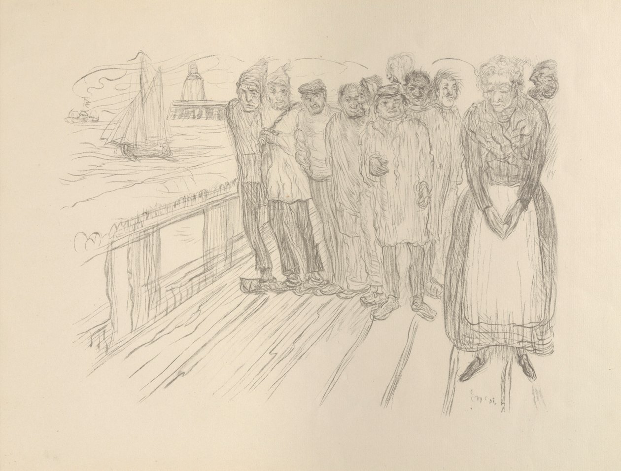 Rybáři (Ti ubožáci) od James Ensor