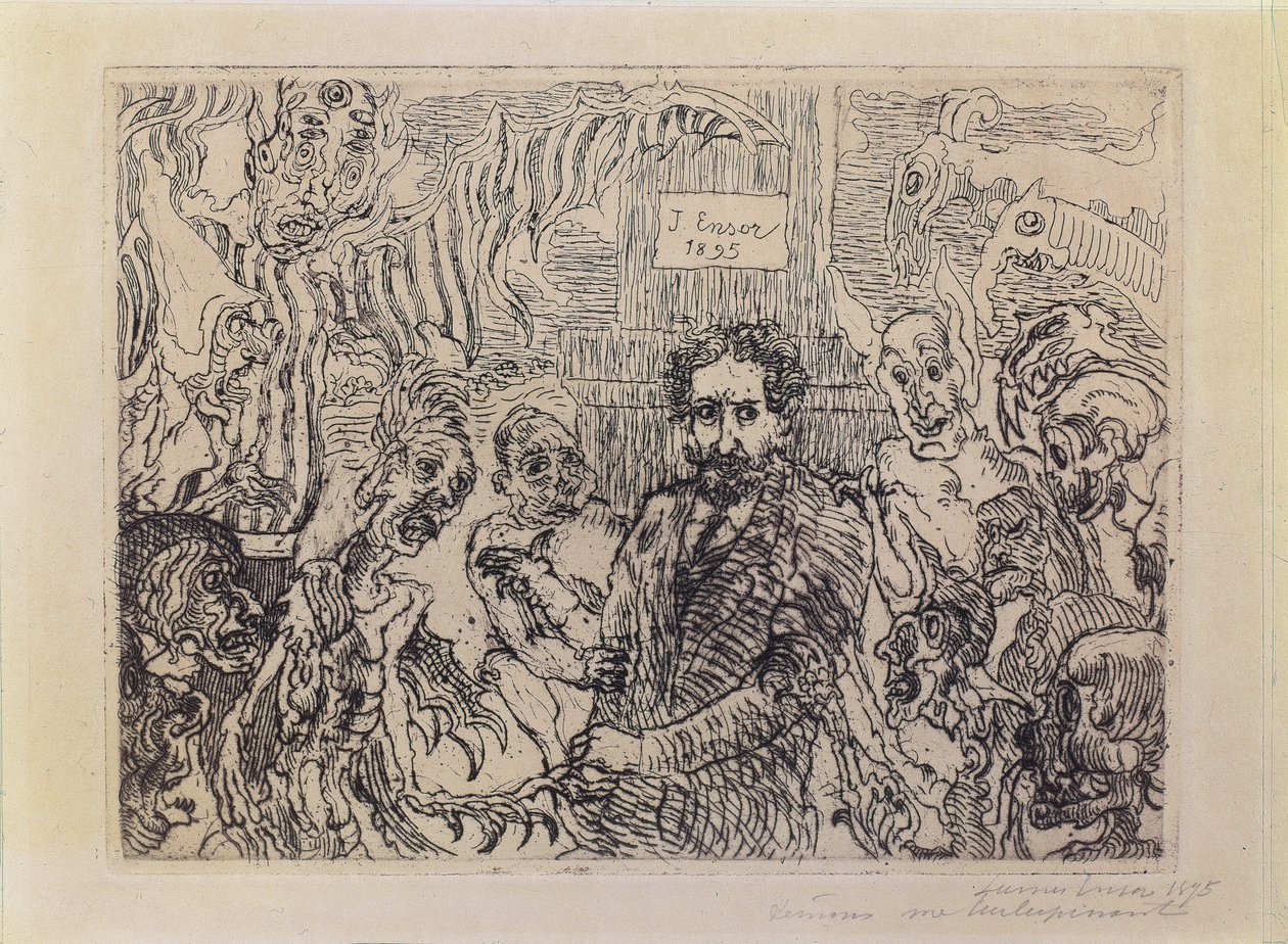 Démoni mě škádlí od James Ensor