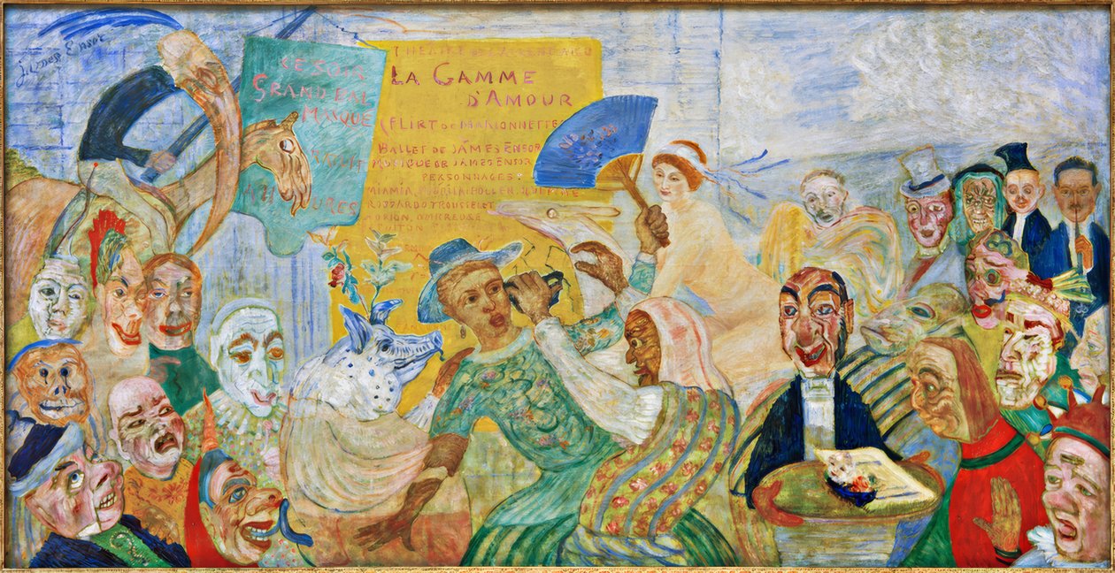 Odtržená maska od James Sidney Ensor