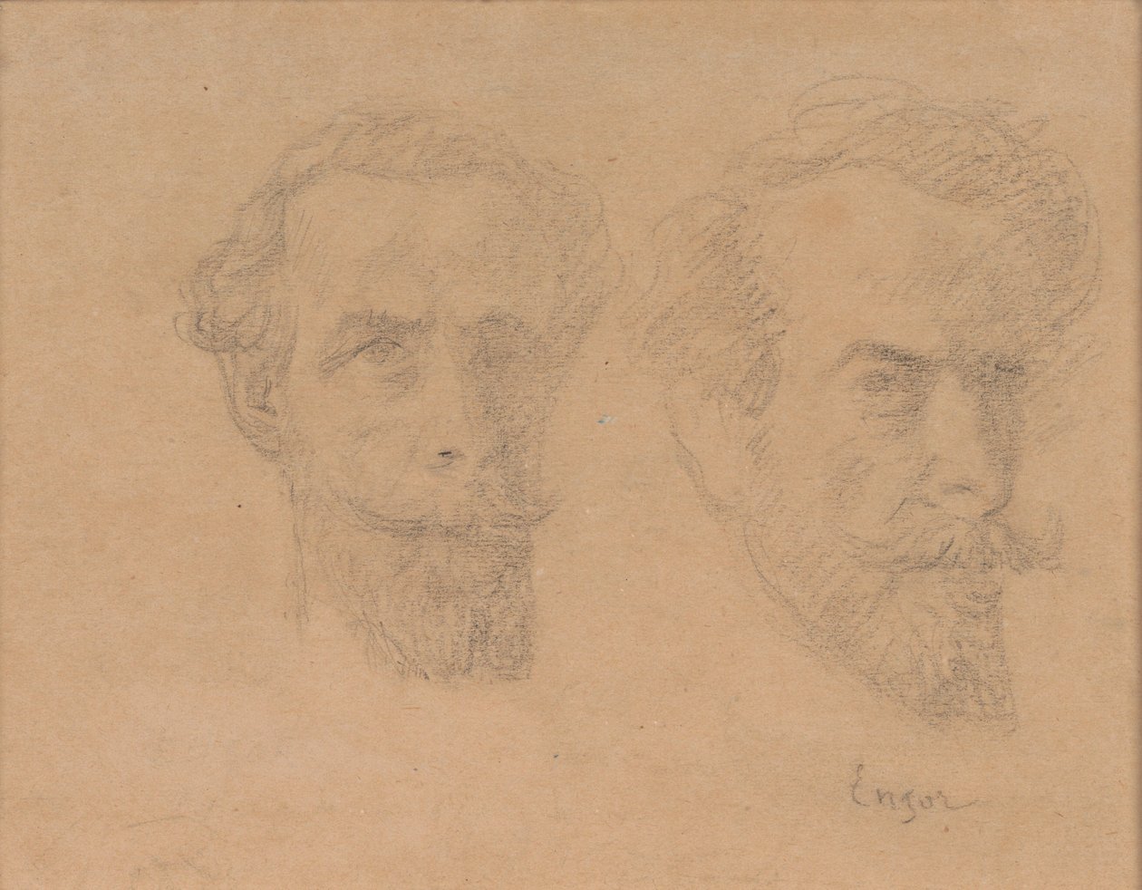Dvojitý autoportrét od James Ensor