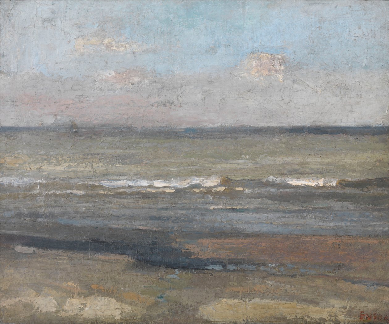 Šedá mořská krajina od James Ensor