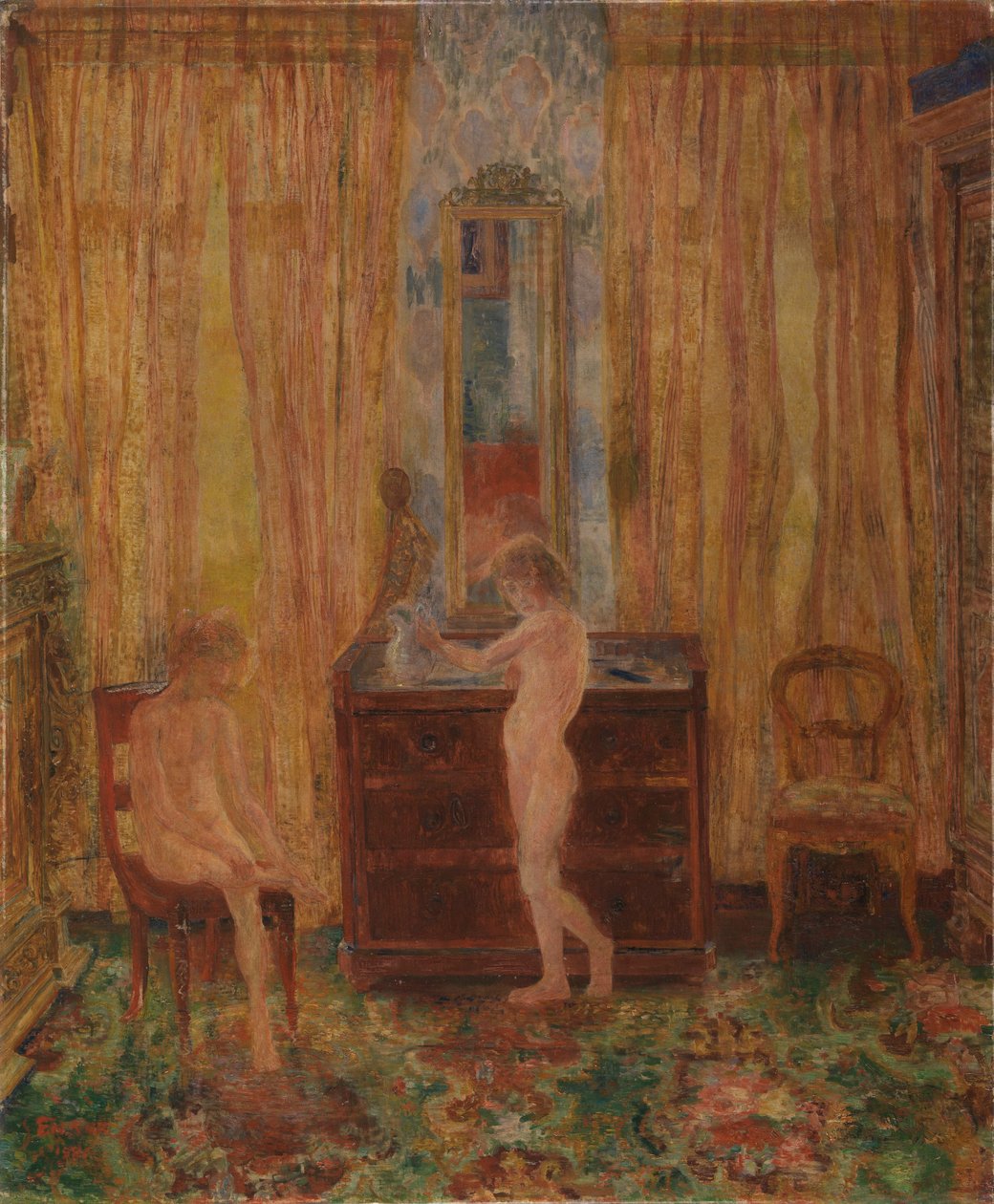 Děti při ranní toaletě od James Ensor