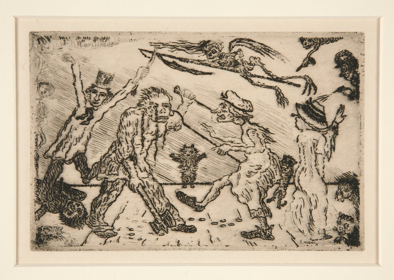 La col?re (Wrath), z portfolia Les p?ch?s capitaux (The Deadly Sins) od James Ensor