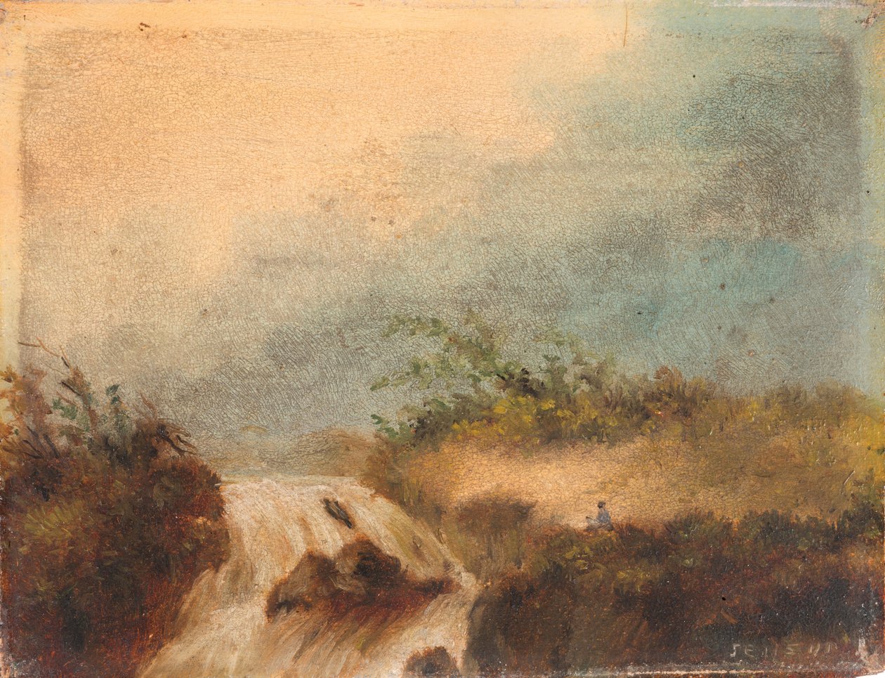 Krajina s vodopády od James Ensor