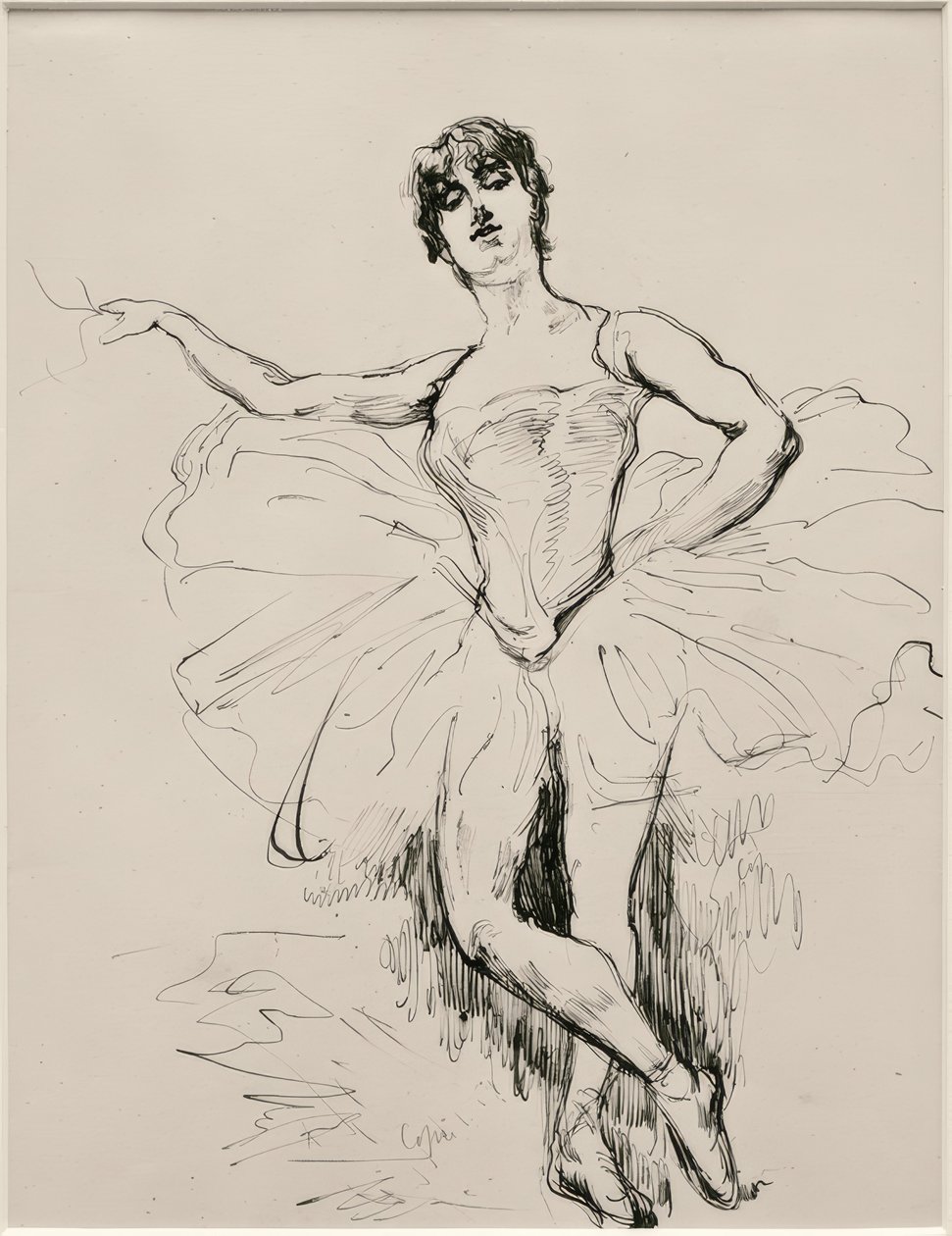 Mademoiselle Zucchi z "Edenu od James Sidney Ensor