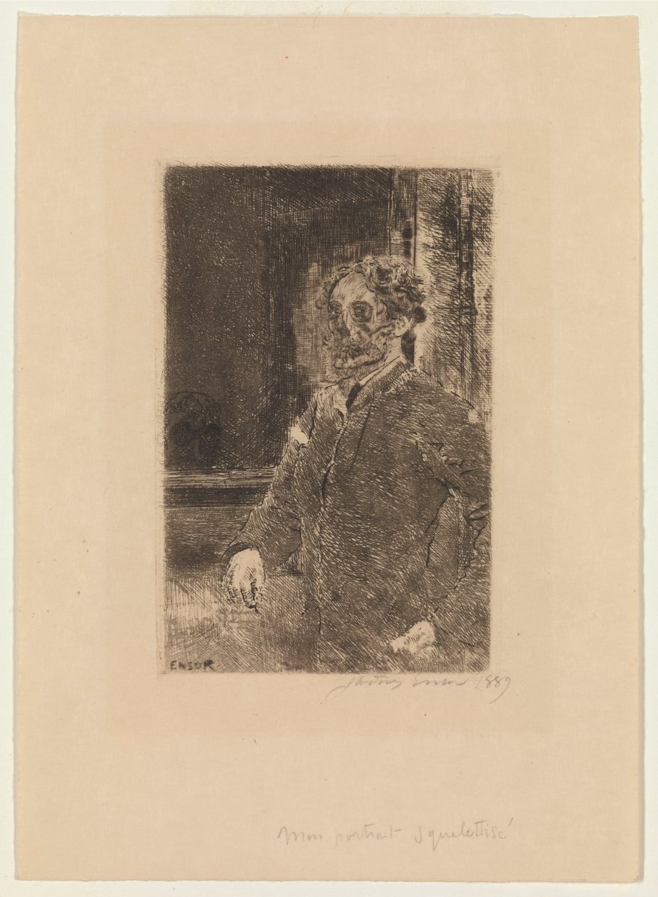 Můj portrét jako kostra od James Ensor