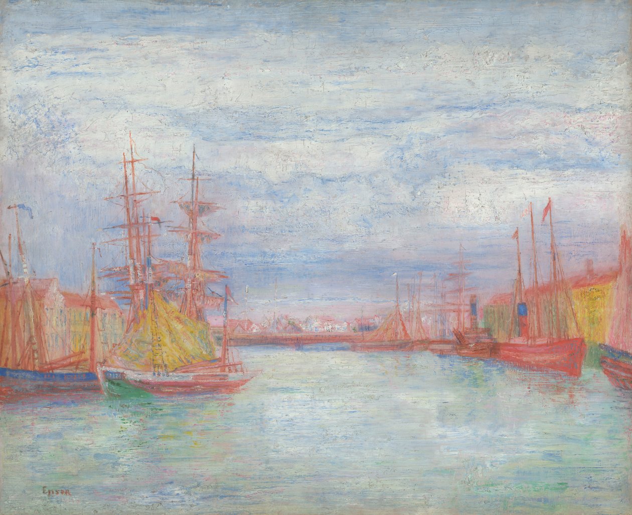 Přístav v Ostende od James Ensor