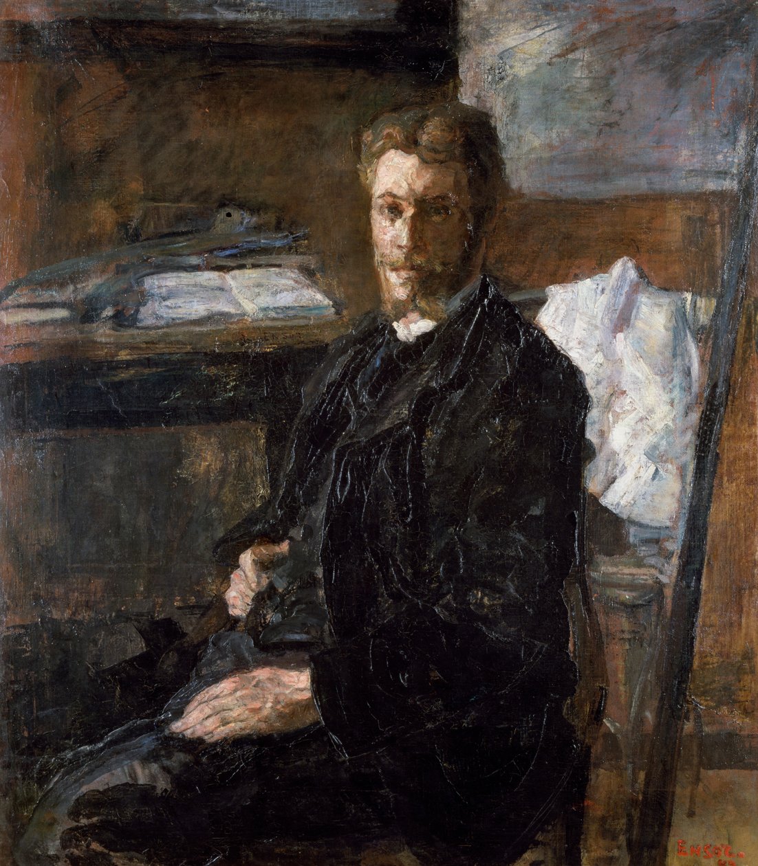 Portrét umělce Willy Finch (Portrét du Peintre Willy Finch) od James Ensor